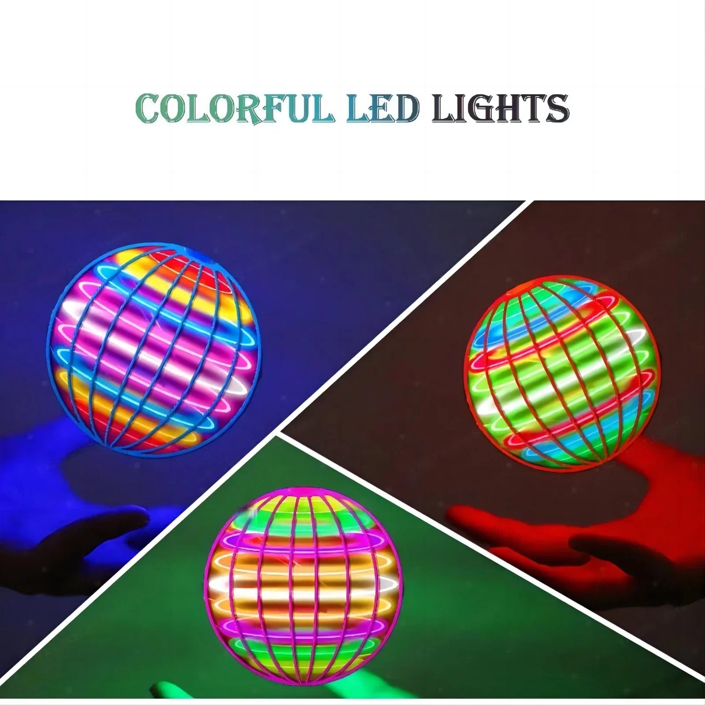 Hand-Controlled Flying Ball | LED Hover Orb Toy for Kids