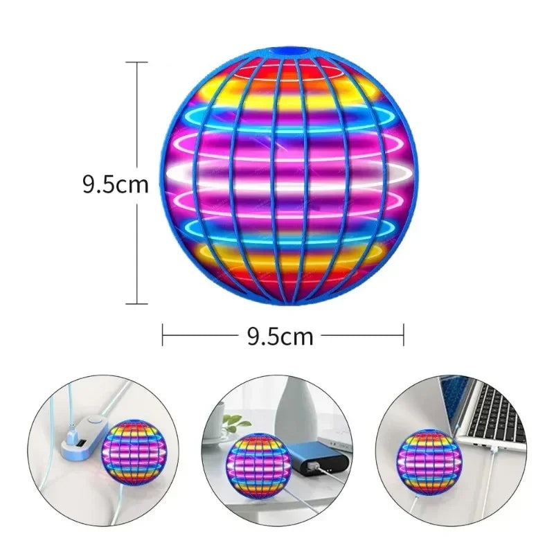 Hand-Controlled Flying Ball | LED Hover Orb Toy for Kids