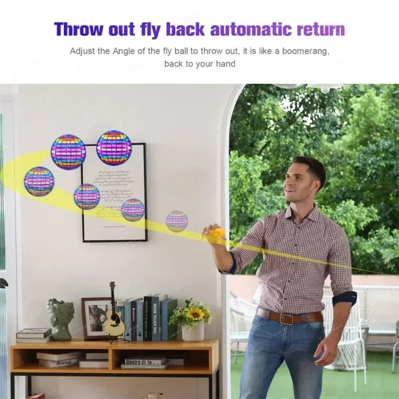 Hand-Controlled Flying Ball | LED Hover Orb Toy for Kids