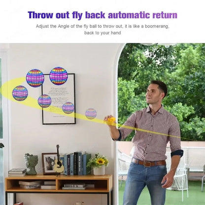 Hand-Controlled Flying Ball | LED Hover Orb Toy for Kids